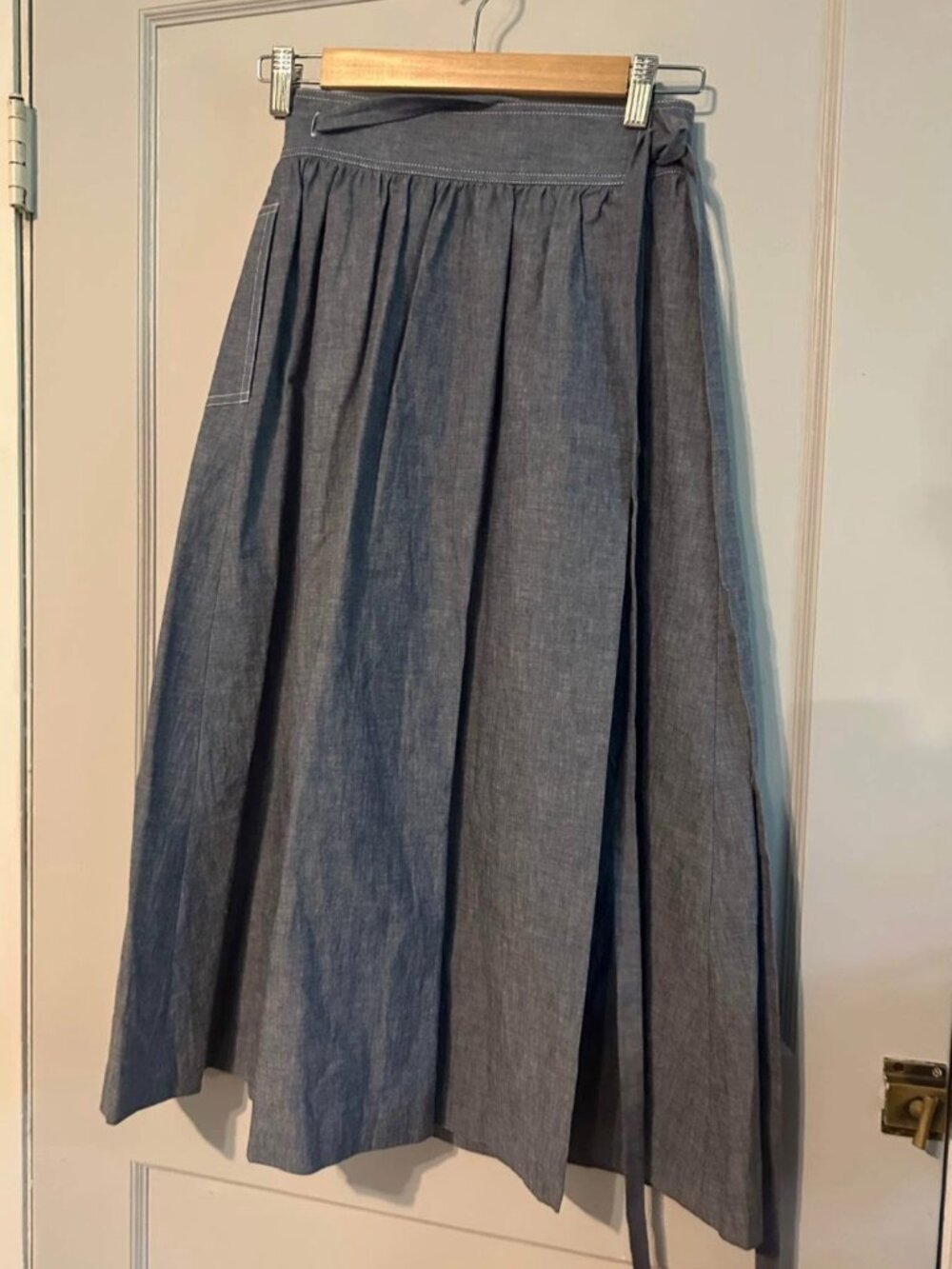 Vintage Ports Wrap Skirt With Pockets